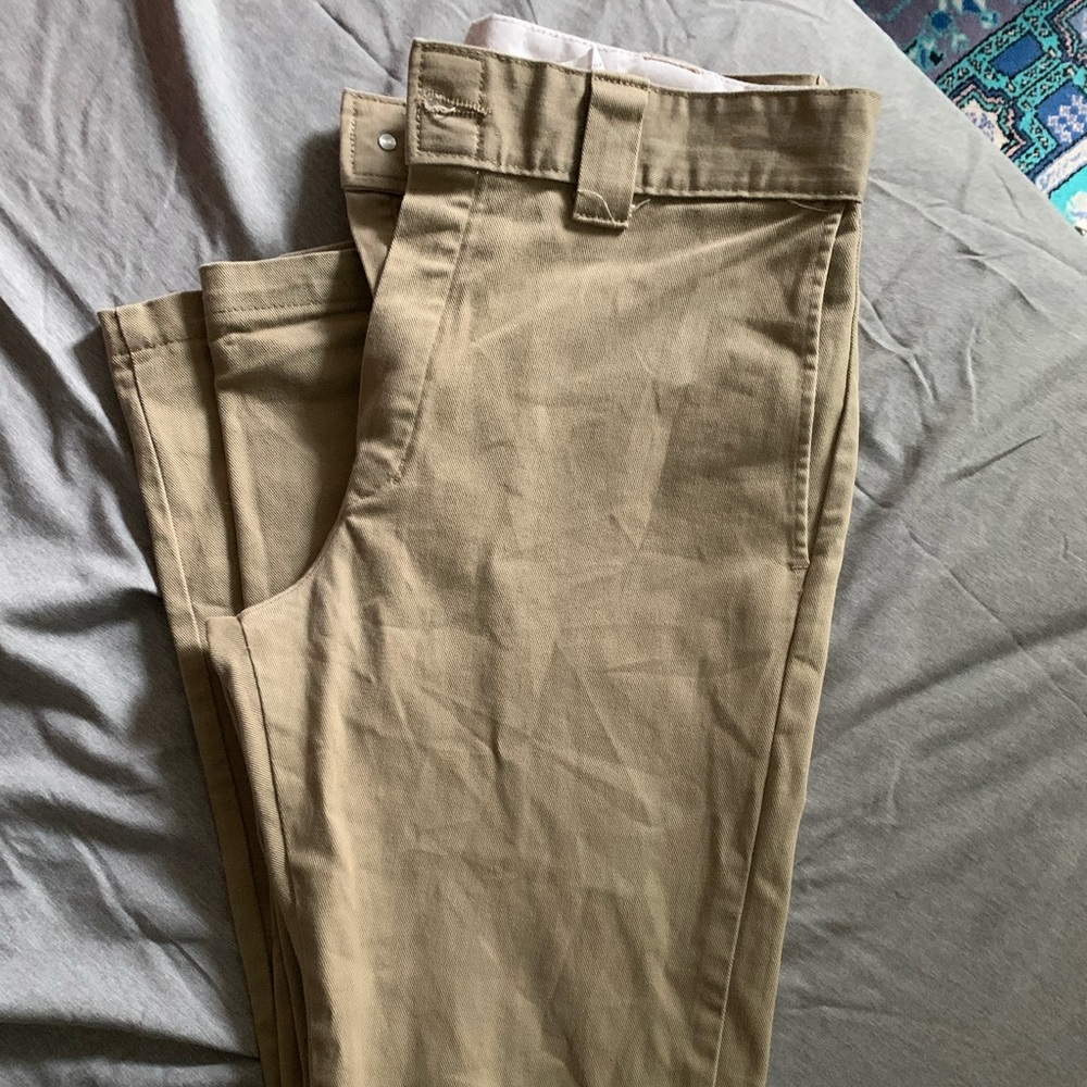 Dickies Slim Skinny Khaki Work Pants 31x34
